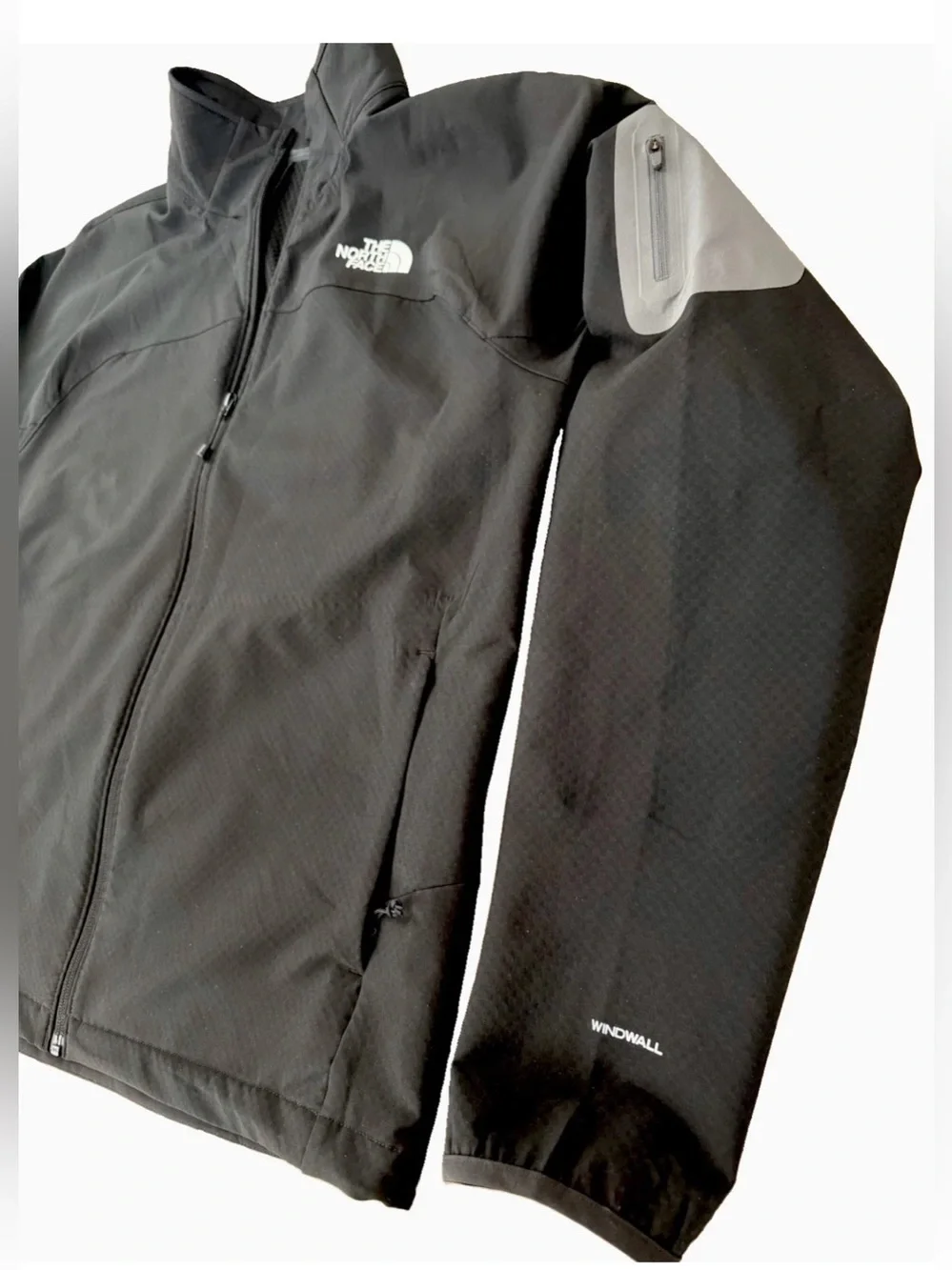 Men’s The North Face WindWall Full‑Zip Jacket Black Size Large New Without Tags